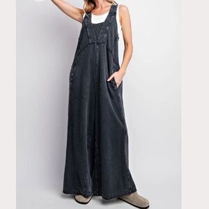 Easel Charcoal Jumpsuit